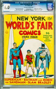 New York World's Fair Comics #2 (1940) CGC 6.0! OWW Pages!