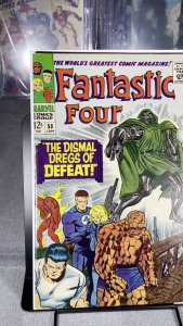 FANTASTIC FOUR #58 Marvel Comics 1967 Doctor Doom Silver Surfer VF- MCU 