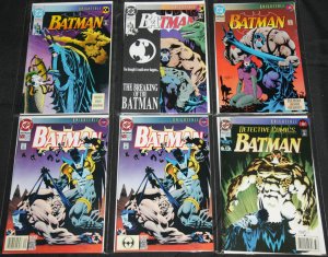 DC Modern BATMAN 6pc High Grade Comic Lot VF+ Knightfall Bane Azrael Detective