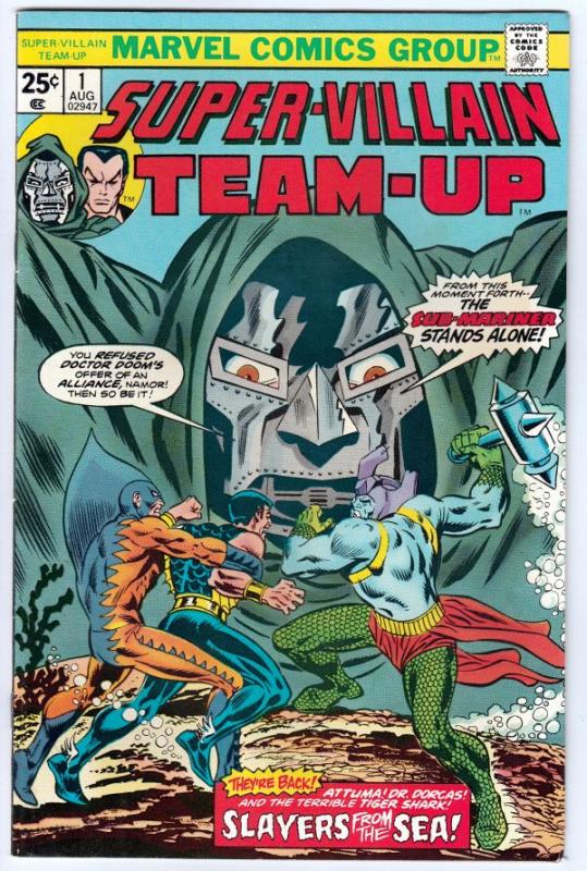 Super-Villain Team-Up #1 (Aug-75) VF/NM High-Grade Namor the Sub-Mariner, Doc...