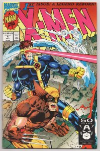 X-Men #1 Jim Lee | Wolverine & Cyclops Cover (Marvel, 1991) VF/NM [ITC742]