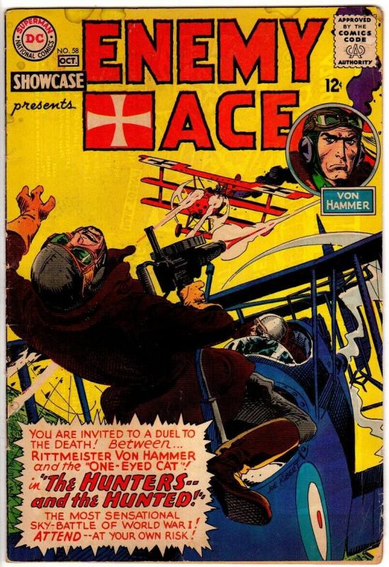 SHOWCASE 58 GD Oct. 1965  ENEMY ACE