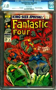 Fantastic Four Annual #6 CGC Graded 7.0 1st Annihilus