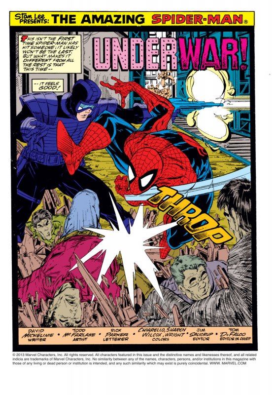 SPIDER-MAN: THE ASSASSIN NATION PLOT (1992) TODD MCFARLANE | TRADE PAPER BACK