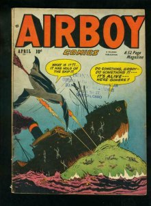 AIRBOY COMICS v.7 #3 1950-BOB POWELL-HEAP STORY-VG