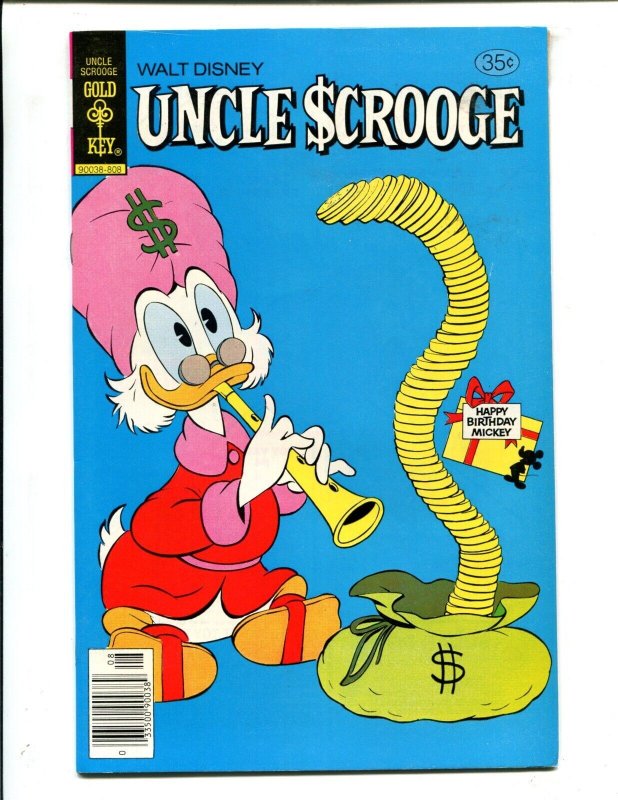 Walt Disney Uncle Scrooge #155 - Happy Birthday Mickey, Newsstand! (9.2) 1978