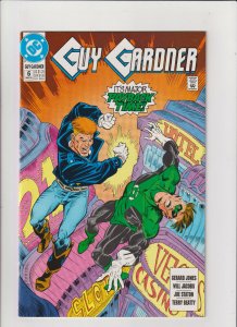 Guy Gradner #6 NM- 9.2 DC Comics 1993 Green Lantern, vs. Hal Jordan