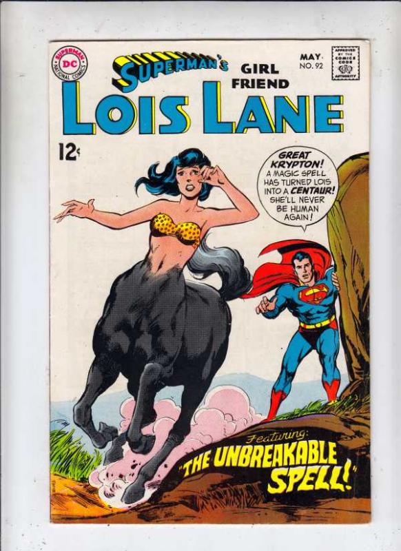 Superman's Girlfriend Lois Lane #92 (May-69) VF/NM+ High-Grade Superman, Lois...