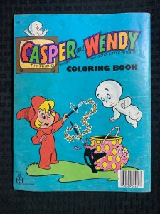 1973 CASPER AND WENDY Coloring Book G/VG 3.0 Harvey Comics / Casper