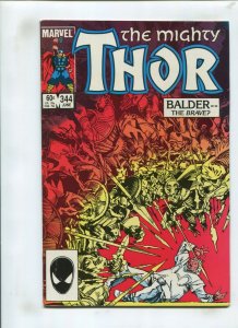 MIGHTY THOR #344 (9.2) BALDER THE BRAVE 1984