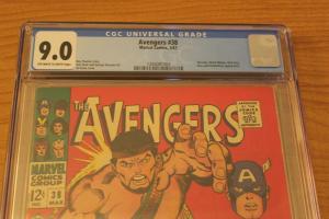 The Avengers #38 (Marvel, 1967) CGC VF/NM 9.0 Off-white to white pages