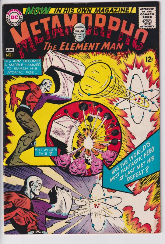 METAMORPHO #1 (Aug 1965) Beautiful FVF 7.0, see description!