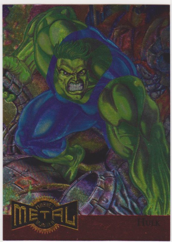1995 Marvel Metal Metal Blasters #5 Hulk