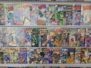 Huge Lot 180+ Low Grade Comics W/ Hulk, Flash, Thor, +More! See description