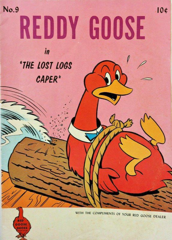 Red Goose Shoes Vtg 1960 #9 Reddy Goose Lost Logs Caper Comic Book  