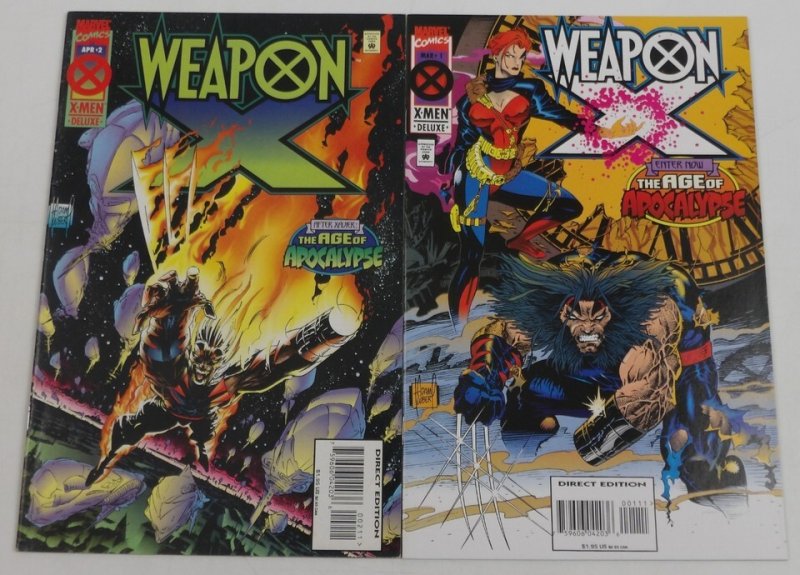 Weapon X #1-4 VF/NM complete series Age of Apocalypse Wolverine X-Men ; Marvel