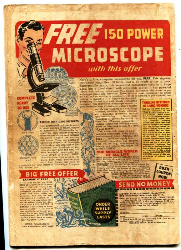 CAPTAIN MARVEL JR. #32 1945-LIGHTHOUSE COVER BY M RABOY comic book