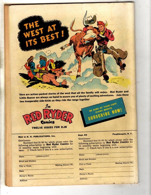 Red Ryder Comics # 86 FN 1950 Dell Golden Age Comic Book Fred Harman Cover J314
