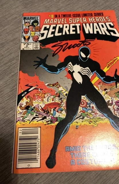 Marvel Super Heroes Secret Wars #8 signed by writer Jim shooter higher grade