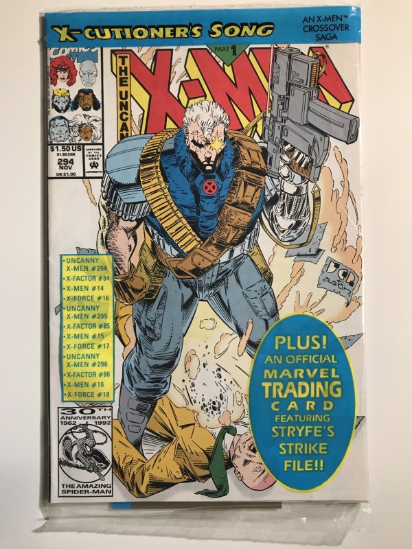 X-Men #294 Still Sealed In Bag with card