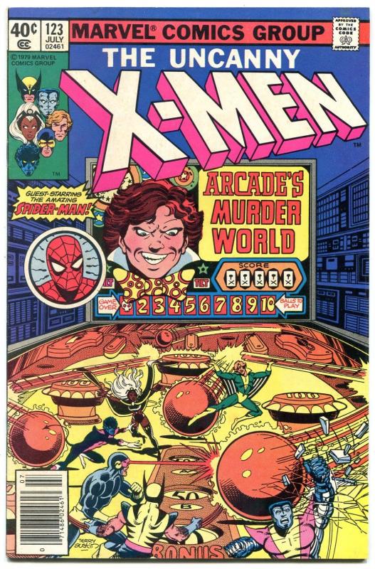 UNCANNY X-MEN #123 comic 1979-MARVEL COMICS--SPIDER-MAN ISSUE VF