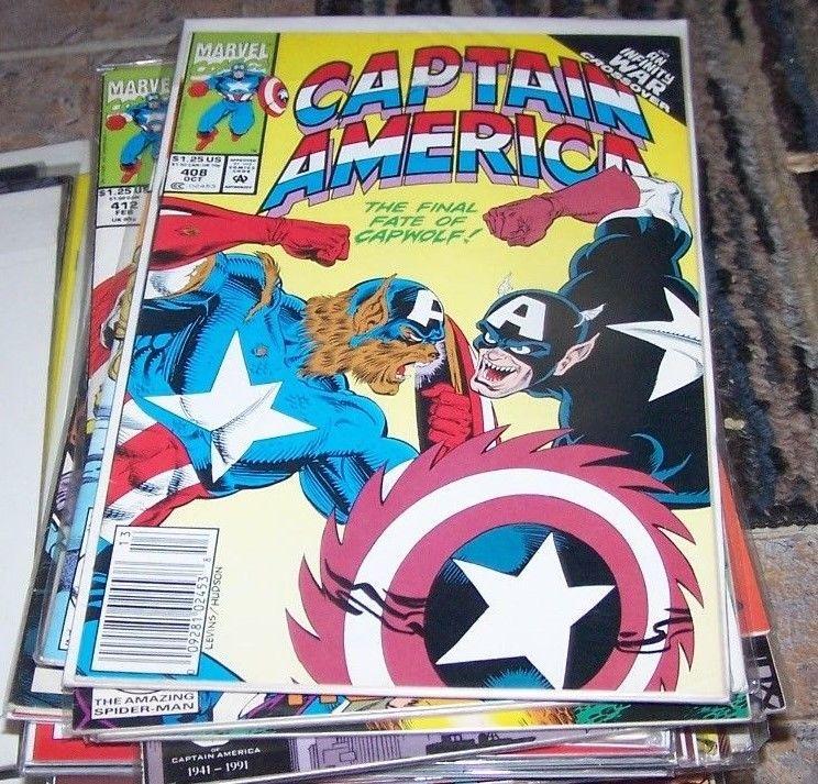 Captain America comic  # 408 (Oct 1992, Marvel) capwolf infinity war thanos her