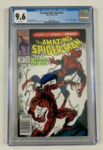 Amazing Spider-Man #361 CGC 9.6 - 1st full Carnage white pages newsstand variant 9281024576