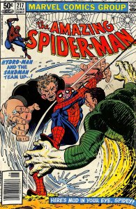 Amazing Spider-Man #217 Newsstand Variant Hydro-Man Sandman Team-Up!