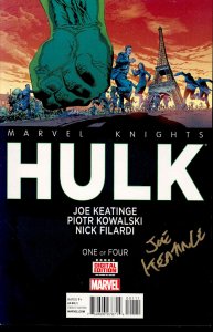 Marvel Knights Hulk #1 signed by Joe Keatinge NM