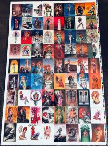 DAWN - Joseph LINSNER Trading Card Set, 72 uncut sheet, Limited Signed N'ed 2002