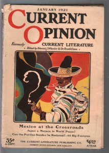 Current Opinion 1/1921-Nexican bandit cover-Emperor Jones pix-pulp fiction-VG-