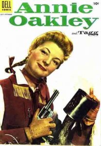 Annie Oakley and Tagg #4 GD ; Dell | low grade comic July 1955 Cowgirl Western