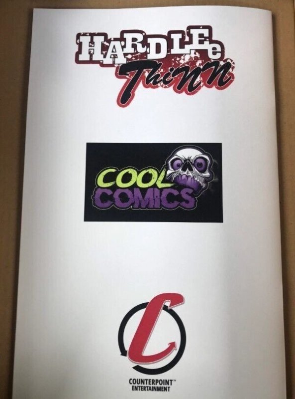 2017 Counterpoint Cool Comics Hardlee Thinn Da Bomb Virgin Variant Metal Signed