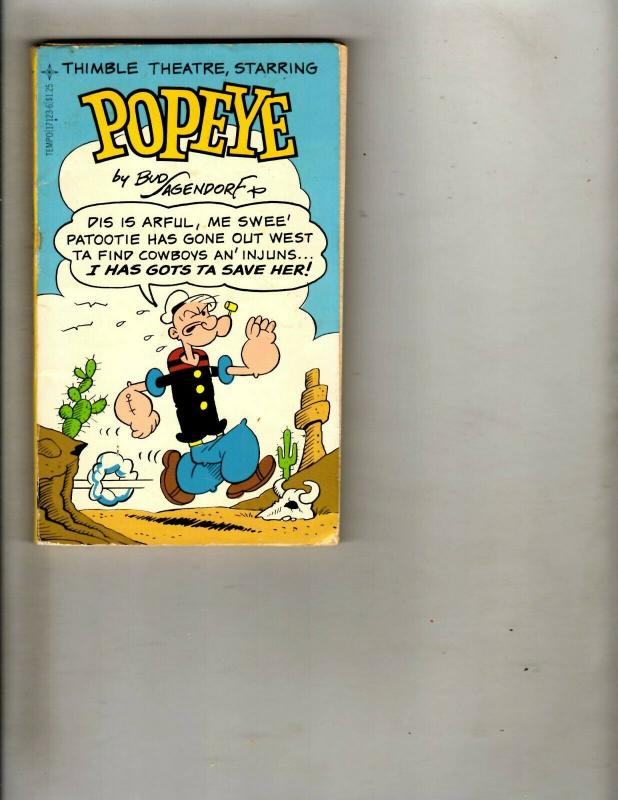 Lot of 7 Popeye Tempo Pocket Books #1 2 3 4 Sailor Royal Rat Spook Isaland WS15