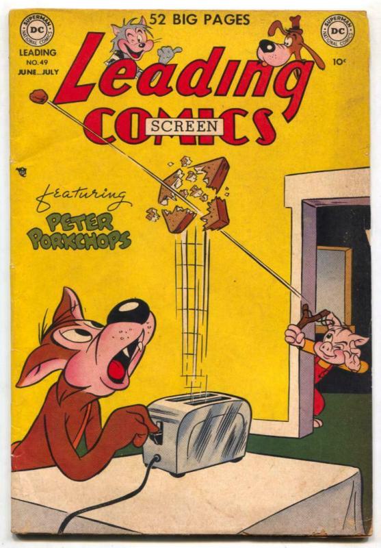 Leading Comics #49 1951- Peter Porkchops- VG