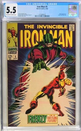 Iron Man #5 (1968) CGC Graded 5.5