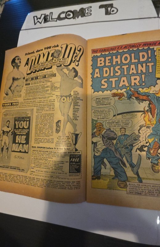 Fantastic Four #37 (1965) Behold! A distant star mod foxxing/ tanning