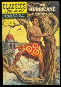 CLASSICS ILLUSTRATED #120 HRN 121-HURRICANE-NORDOFF-HAL FN-