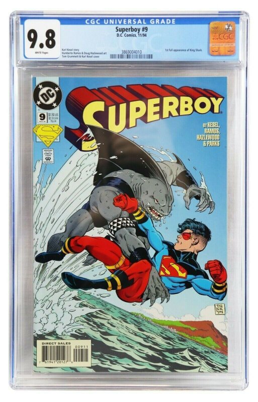 Superboy #9 CGC 9.8 1994 DC Comics 1st Appearance King Shark