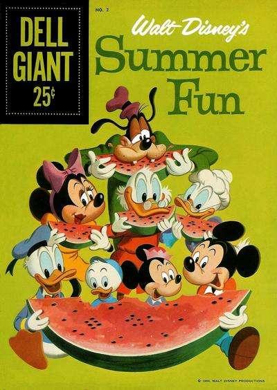 Dell Giant Comics: Walt Disney's Summer Fun #2, Good- (Stock photo)