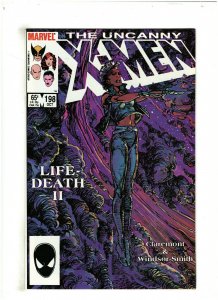 Uncanny X-Men #198 VF+ 8.5 Marvel Comics 1985 Lifedeath II, Strom & Forge
