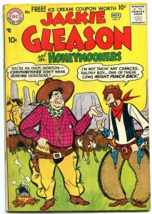 JACKIE GLEASON #9 1957-HONEYMOONERS-DC COMICS-TV SERIES VG 