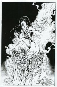 Vengeance Of Vampirella # 7 Castro 1:15 B&W Virgin Cover Dynamite