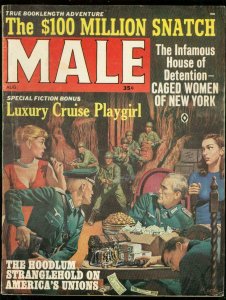 MALE AUG 1965-LUXURY PLAYGIRL-CAGED WOMEN-NAZI COVER VG/FN