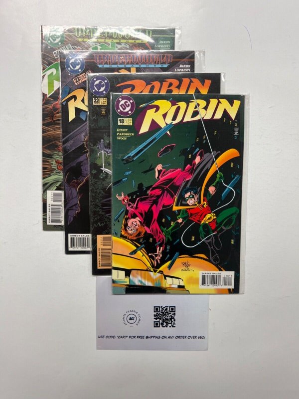 4 Robin DC Comic Books # 18 22 23 24 Batman Superman Wonder Woman Flash 76 JS43