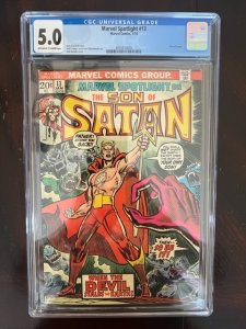 Marvel Spotlight #13 (1974) - CGC 50 - Origin Son of Satan -1st Victoria Wingate