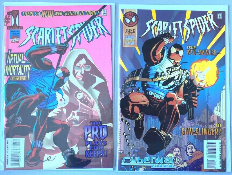 Scarlet Spider set:#1+2 8.0 VF (1995)