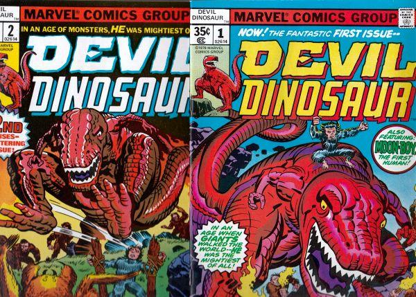 Devil Dinosaur Set #1to2 (Apr-78) NM/NM- High-Grade Moon Boy