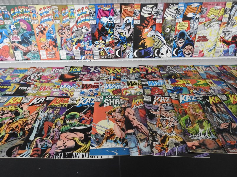 Huge Lot of 210+ Comics W/ Iron Man, Moon Knight, Wolverine Avg. FN+ Condition!