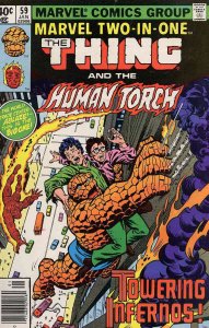 Marvel Two-In-One #59 (Newsstand) FN ; Marvel | the Thing Human Torch
